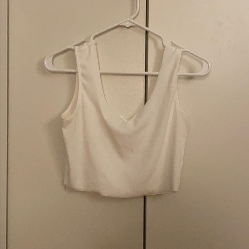 White crop top